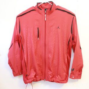 Men's Jordan Zip Up Red Dri Fit Jacket Basketball size XL